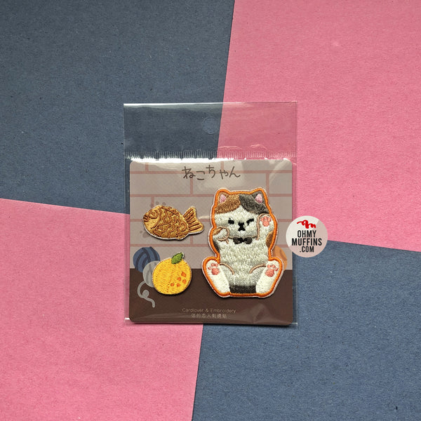 Cute Cat [Calico Cat] Embroidered Sticker & Iron-On Patch