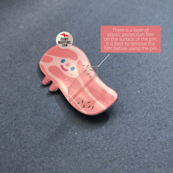 Burger Friends [Salmon Sushi] Acrylic Pin