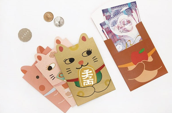 Cute Animals [Fish Cat] Red Packets By U-Pick