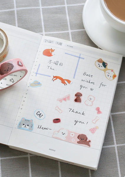 Calico & Fortune Cats Washi Tape