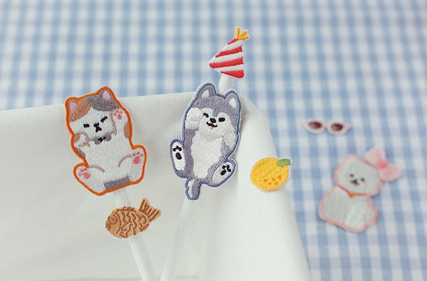 Cute Dog Embroidered Sticker Iron-On Patch