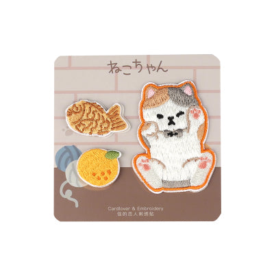 Cute Cat [Calico Cat] Embroidered Sticker Patch