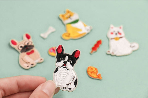 Dog Embroidered Sticker Iron-On Patch