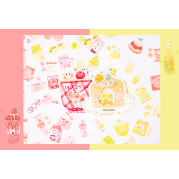Cute Food [Lemon Pudding] Stickers Pack