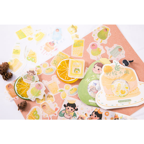 Cute Food [Lemon Pudding] Stickers Pack