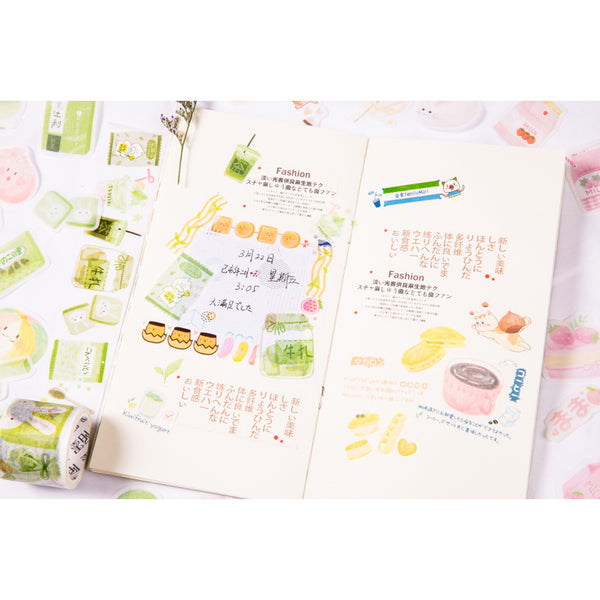 Cute Food [Matcha] Stickers Pack