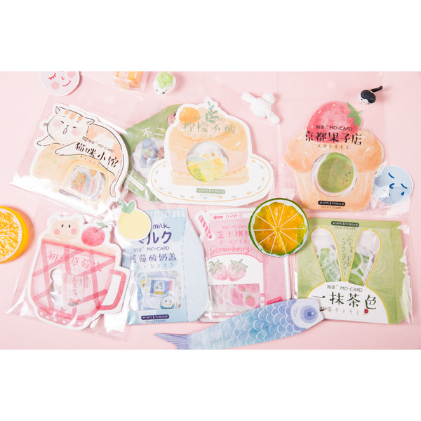 Cute Food [Strawberry Milk] Stickers Pack