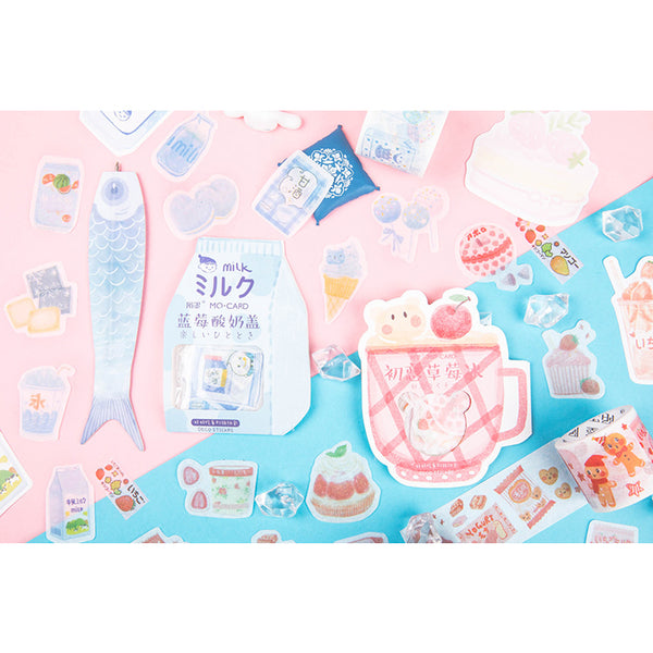 Cute Food [Strawberry Ice] Stickers Pack