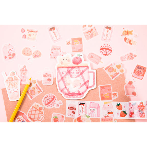 Cute Food [Strawberry Ice] Stickers Pack