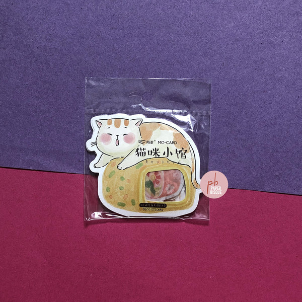 Cute Food Cat Shop Stickers Pack