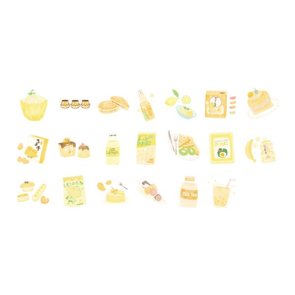 Cute Food Lemon Pudding Stickers Pack