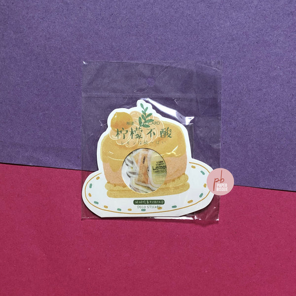Cute Food Lemon Pudding Stickers Pack