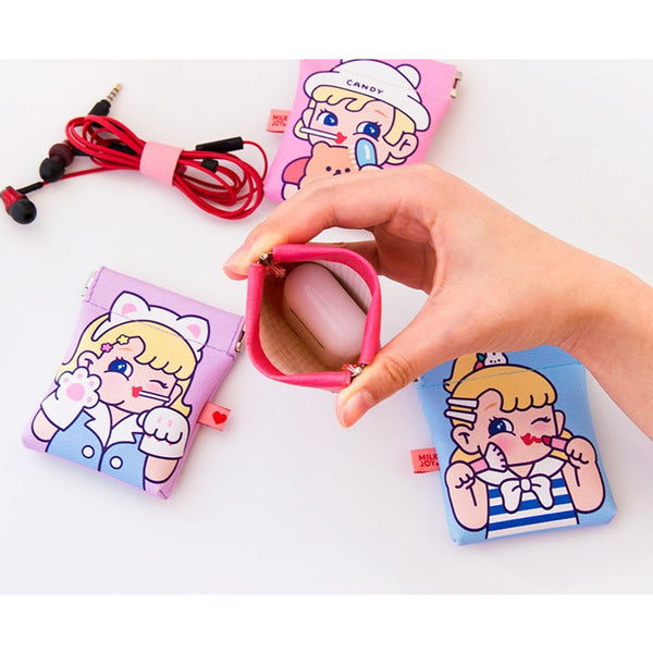 Cutie Girl [Blue] Earphone Case By Milkjoy