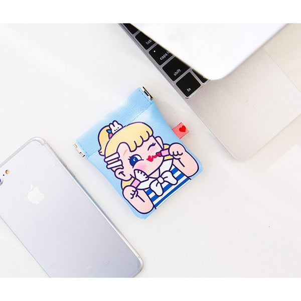 Cutie Girl [Blue] Earphone Case By Milkjoy