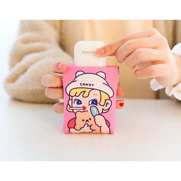 Cutie Girl [Pink] Earphone Case By Milkjoy