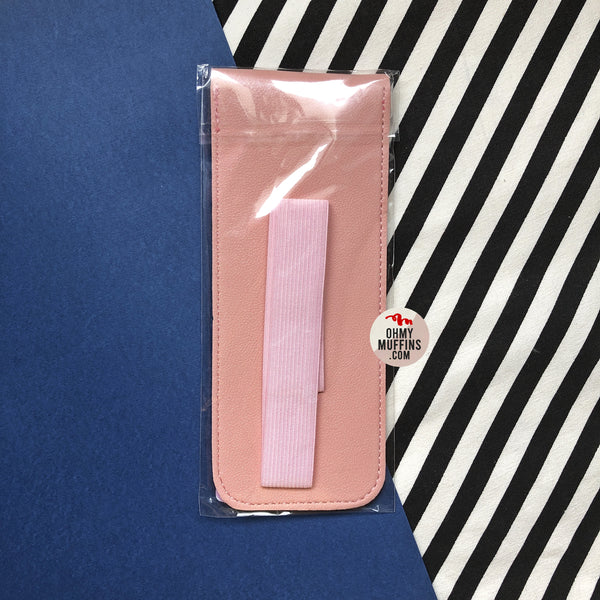 Cutie Girl [Pink] Notebook Pencil Case With Elastic Strap By Milkjoy