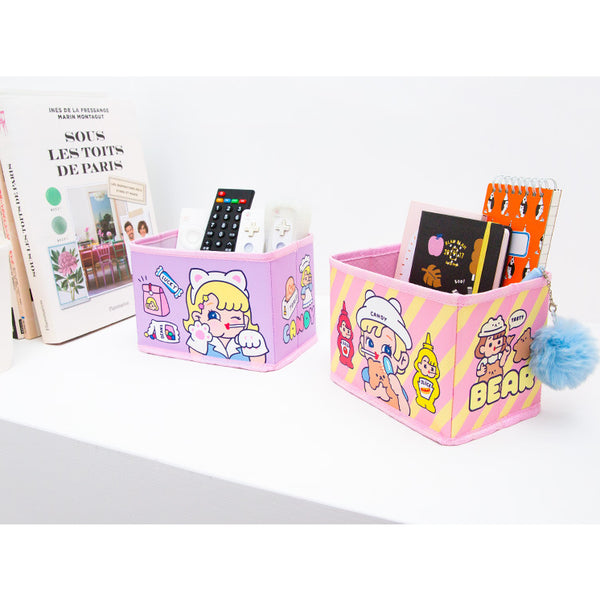 Cutie Girl [Cat] Storage Box By Milkjoy