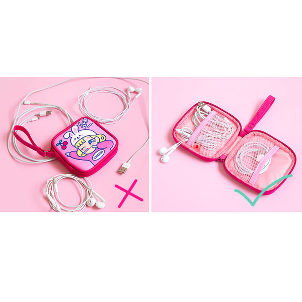 Cutie Girl [OK Girl] Cable Holder Pouch By Milkjoy