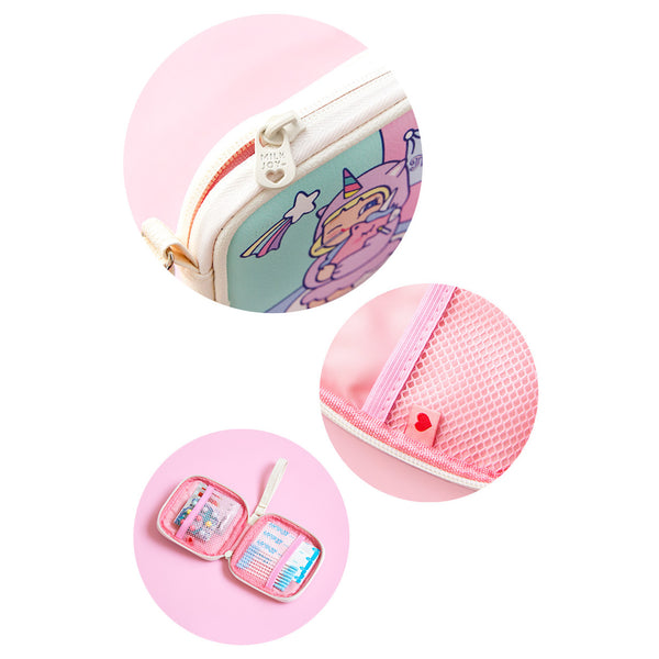 Cutie Girl [Unicorn Girl] Cable Holder Pouch By Milkjoy