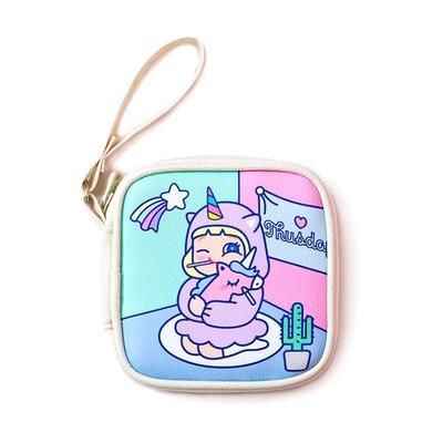 Cutie Girl Unicorn Girl Cable Holder Pouch By Milkjoy