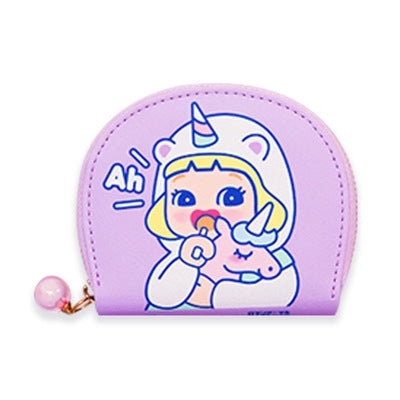 Cutie Girl Ah Unicorn Card Holder Pouch By Milkjoy