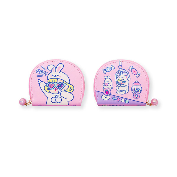 Cutie Girl Hey Rabbit Card Holder Pouch By Milkjoy