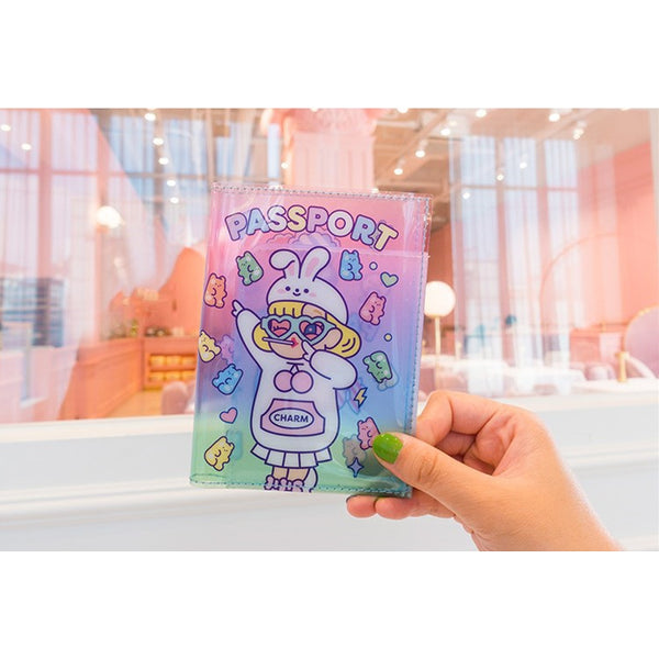 Cutie Girl [Jelly Rabbit] Jelly Passport Cover By Milkjoy