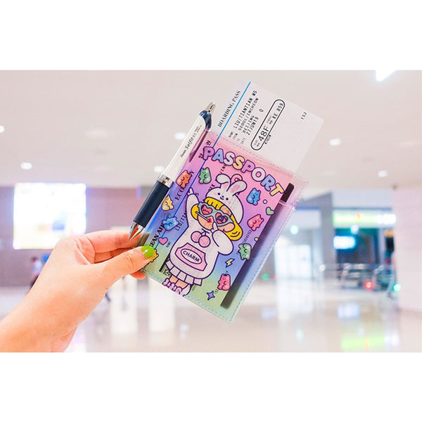 Cutie Girl [Jelly Rabbit] Jelly Passport Cover By Milkjoy