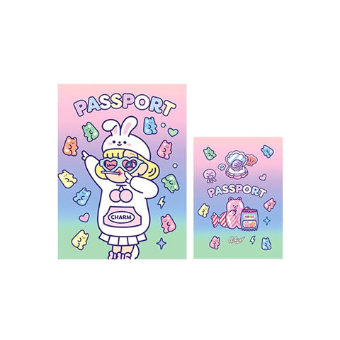 Cutie Girl Jelly Rabbit Jelly Passport Cover By Milkjoy