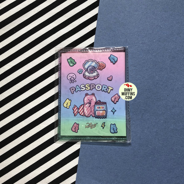 Cutie Girl Jelly Rabbit Jelly Passport Cover By Milkjoy