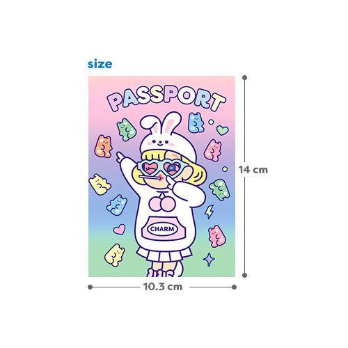 Cutie Girl [Jelly Rabbit] Jelly Passport Cover By Milkjoy