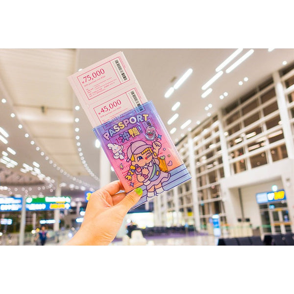 Cutie Girl [Rushing] Jelly Passport Cover By Milkjoy