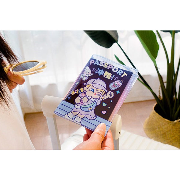 Cutie Girl [Rushing] Jelly Passport Cover By Milkjoy