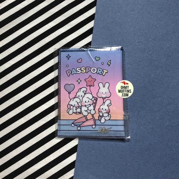 Cutie Girl Rushing Jelly Passport Cover By Milkjoy