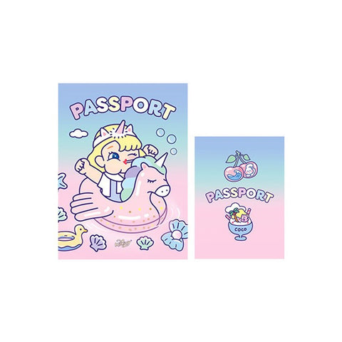 Cutie Girl Unicorn Float Jelly Passport Cover By Milkjoy