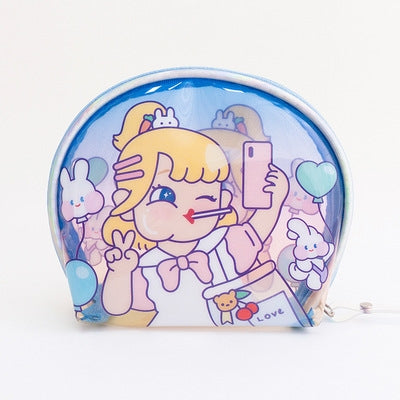 Cutie Girl Selfie Girl Jelly Pouch By Milkjoy