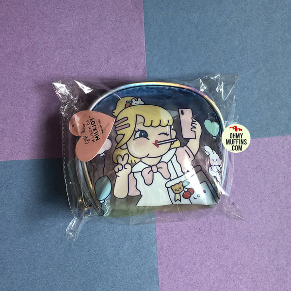 Cutie Girl Selfie Girl Jelly Pouch By Milkjoy