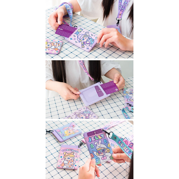 Cutie Girl [Honey] Lanyard Card Holder By Milkjoy