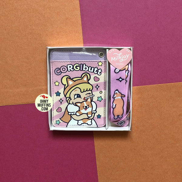 Cutie Girl Corgi Butt Lanyard Card Holder By Milkjoy