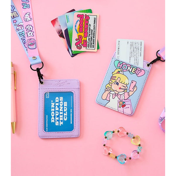 Cutie Girl [Honey] Lanyard Card Holder By Milkjoy