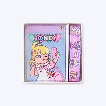 Cutie Girl Honey Lanyard Card Holder By Milkjoy