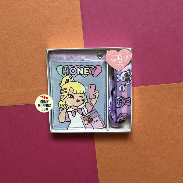 Cutie Girl Honey Lanyard Card Holder By Milkjoy