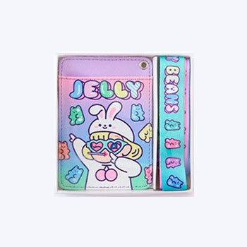 Cutie Girl Jelly Lanyard Card Holder By Milkjoy