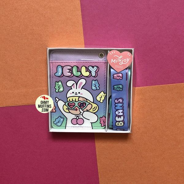 Cutie Girl Jelly Lanyard Card Holder By Milkjoy