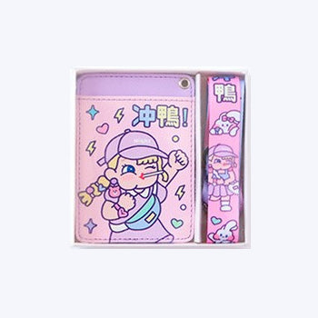 Cutie Girl Rushing Lanyard Card Holder By Milkjoy