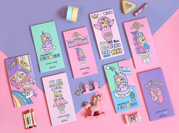 Cutie Girl Notepad By Milkjoy