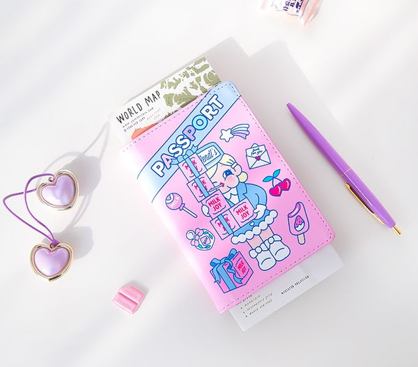 Cutie Girl Budapest Hotel Passport Cover By Milkjoy