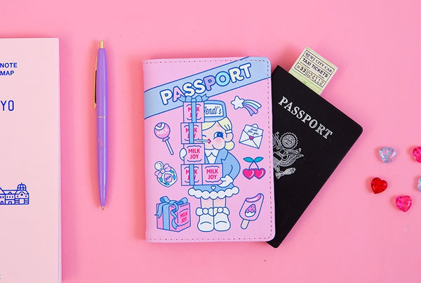 Cutie Girl Budapest Hotel Passport Cover By Milkjoy