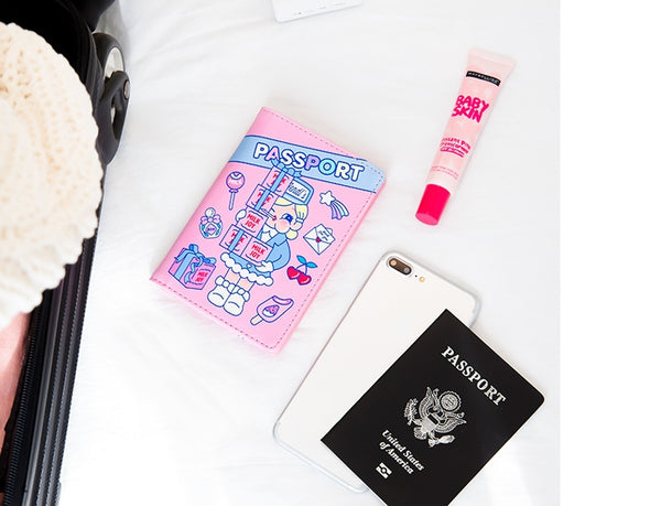 Cutie Girl Budapest Hotel Passport Cover By Milkjoy
