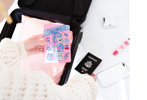 Cutie Girl Budapest Hotel Passport Cover By Milkjoy